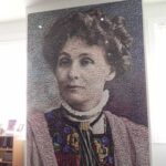 Emmeline Pankhurst</br>Collage portrait created</br>with tiny faces