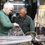 Vintage bus tour of Heritage Sites</br> Norman Broadfield & Ray Blount</br>Living Looms, Sandy Lane, Stourport